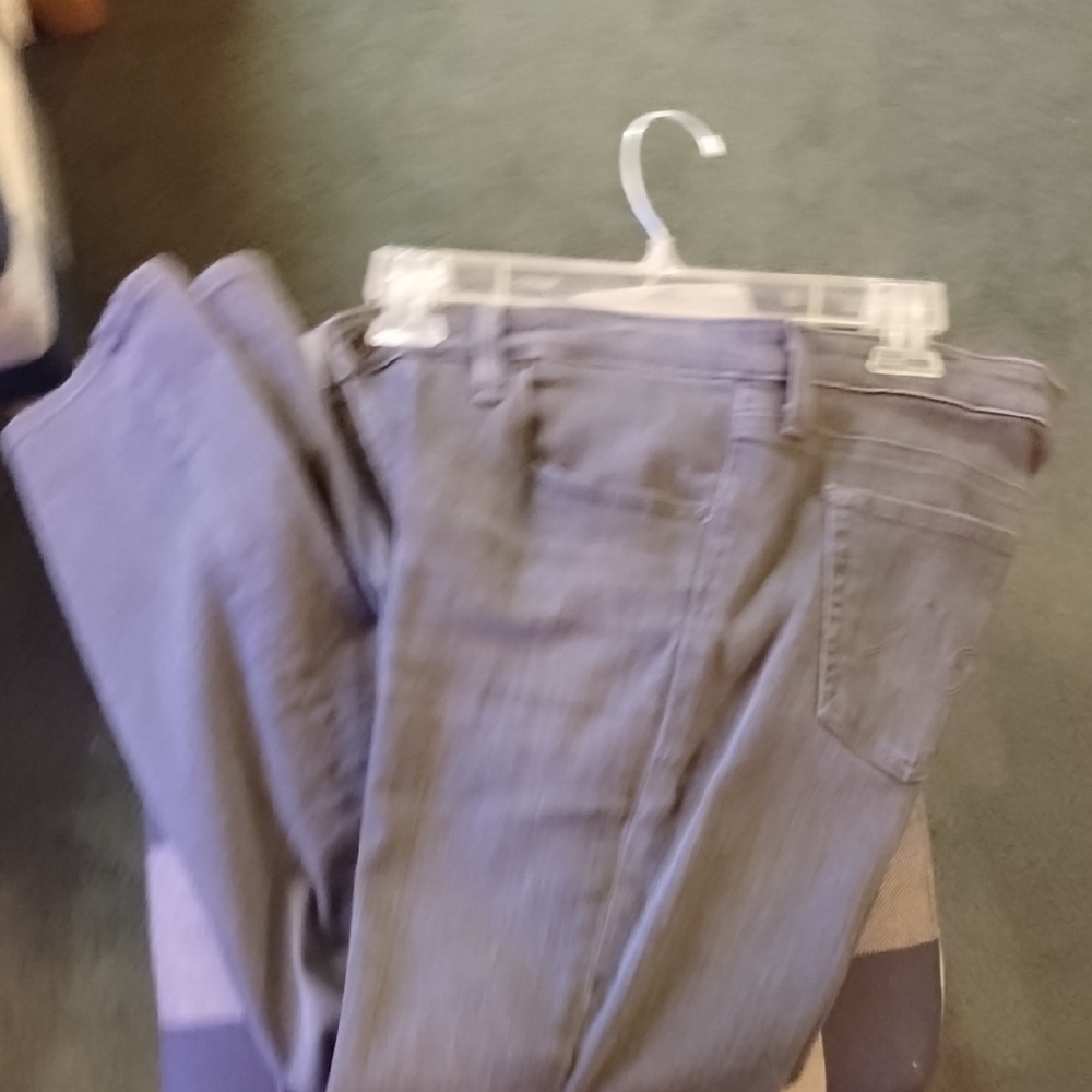 AG Adriano Goldschmied Women's Gray Straight Leg Jeans